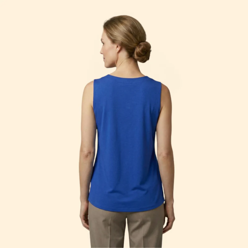 Women’s Sleeveless Top with Square Neckline - Image 4