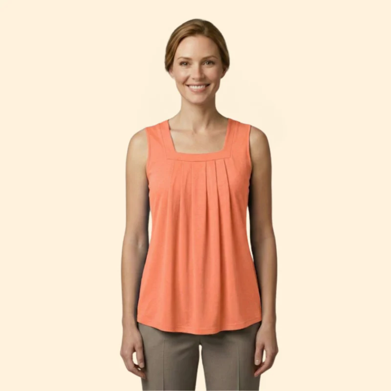 Women’s Sleeveless Top with Square Neckline - Image 7