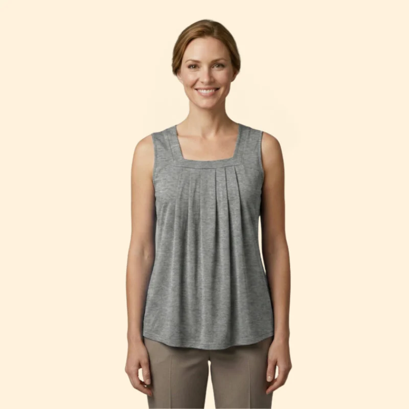 Women’s Sleeveless Top with Square Neckline - Image 9