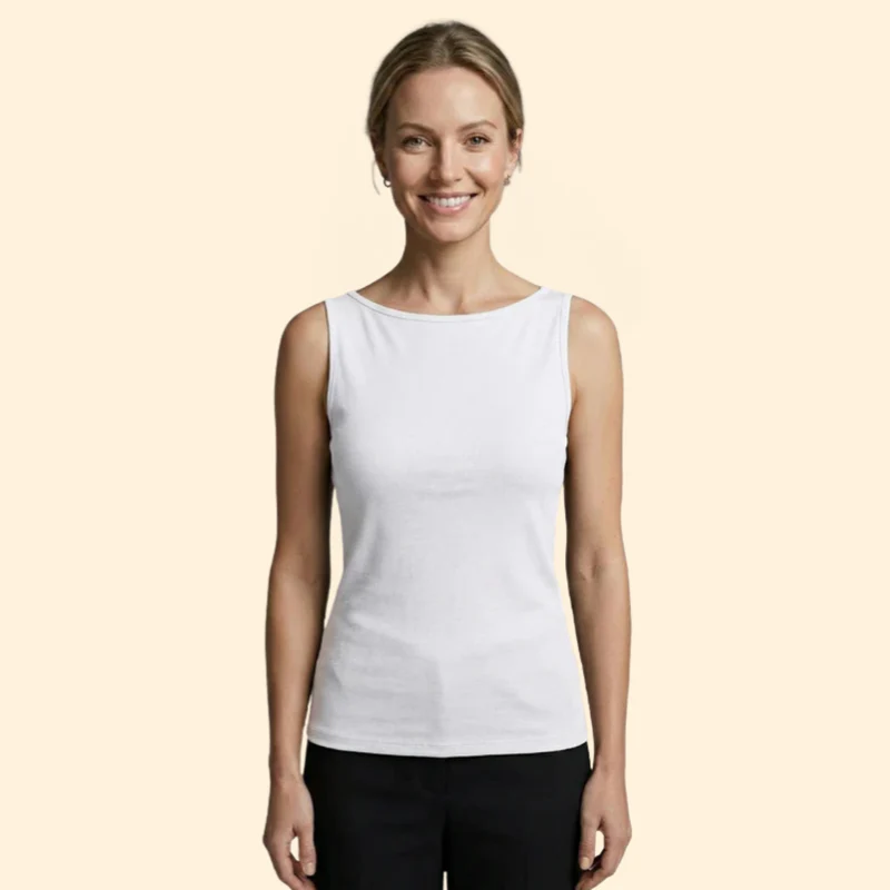 Women’s Tank Top with High Neckline - Image 6