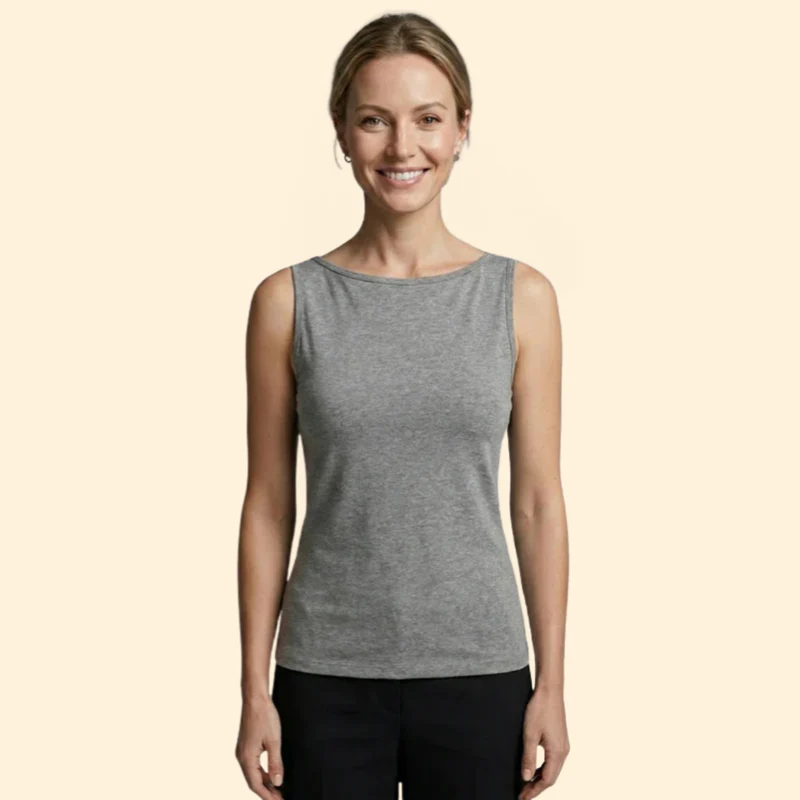 Women’s Tank Top with High Neckline - Image 9