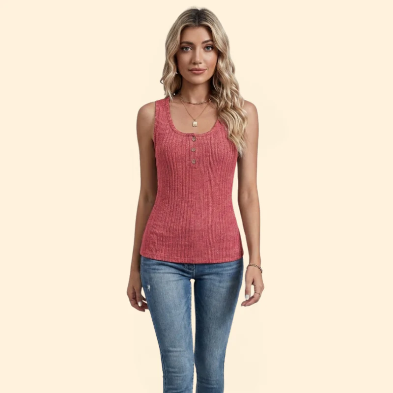 Women’s Tank Top with Scoop Neckline - Image 2