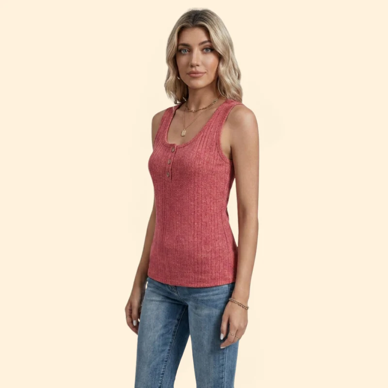 Women’s Tank Top with Scoop Neckline - Image 3