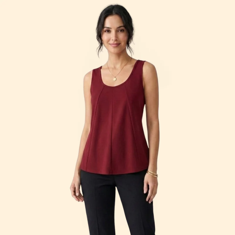 Women’s Tank Top with Scoop Neckline - Image 2
