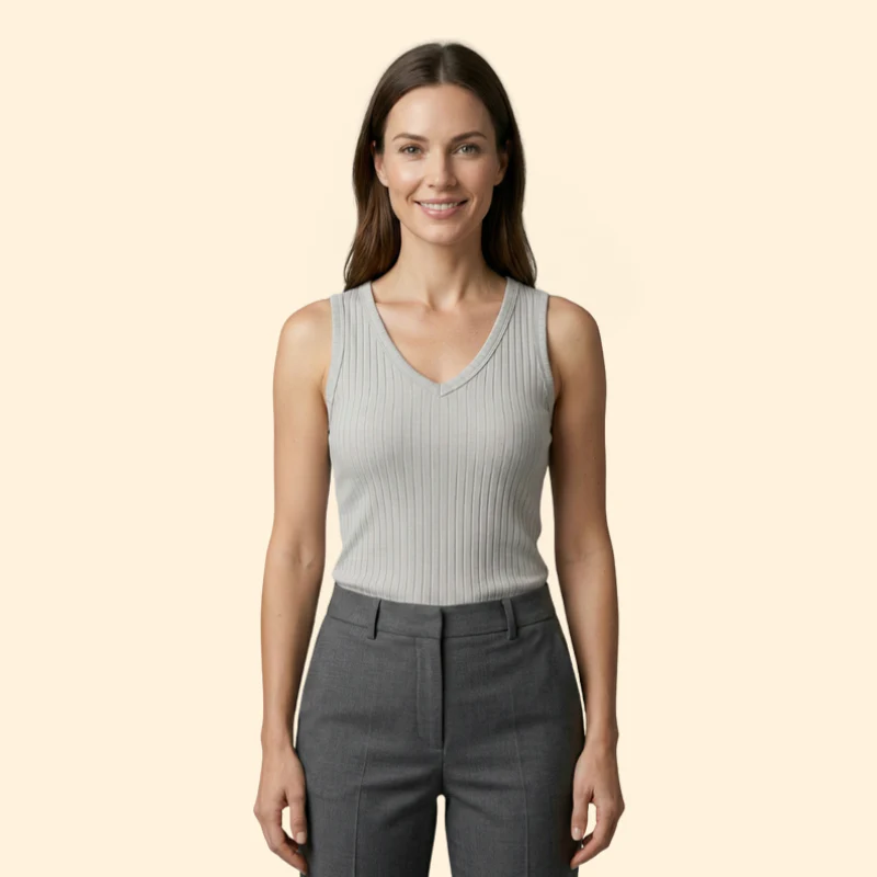 Women’s Tank Top with Sleeveless Silhouette - Image 2