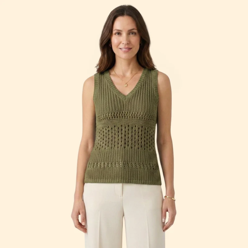 Women’s Tank Top with V-Neckline - Image 6
