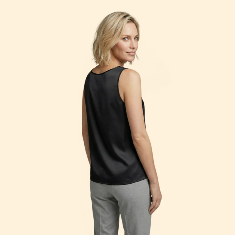 Women’s Tank Top with Wide Shoulder Straps - Image 4