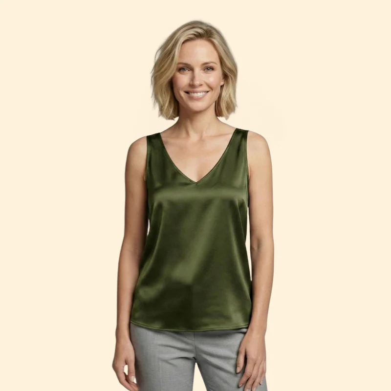 Women’s Tank Top with Wide Shoulder Straps - Image 7