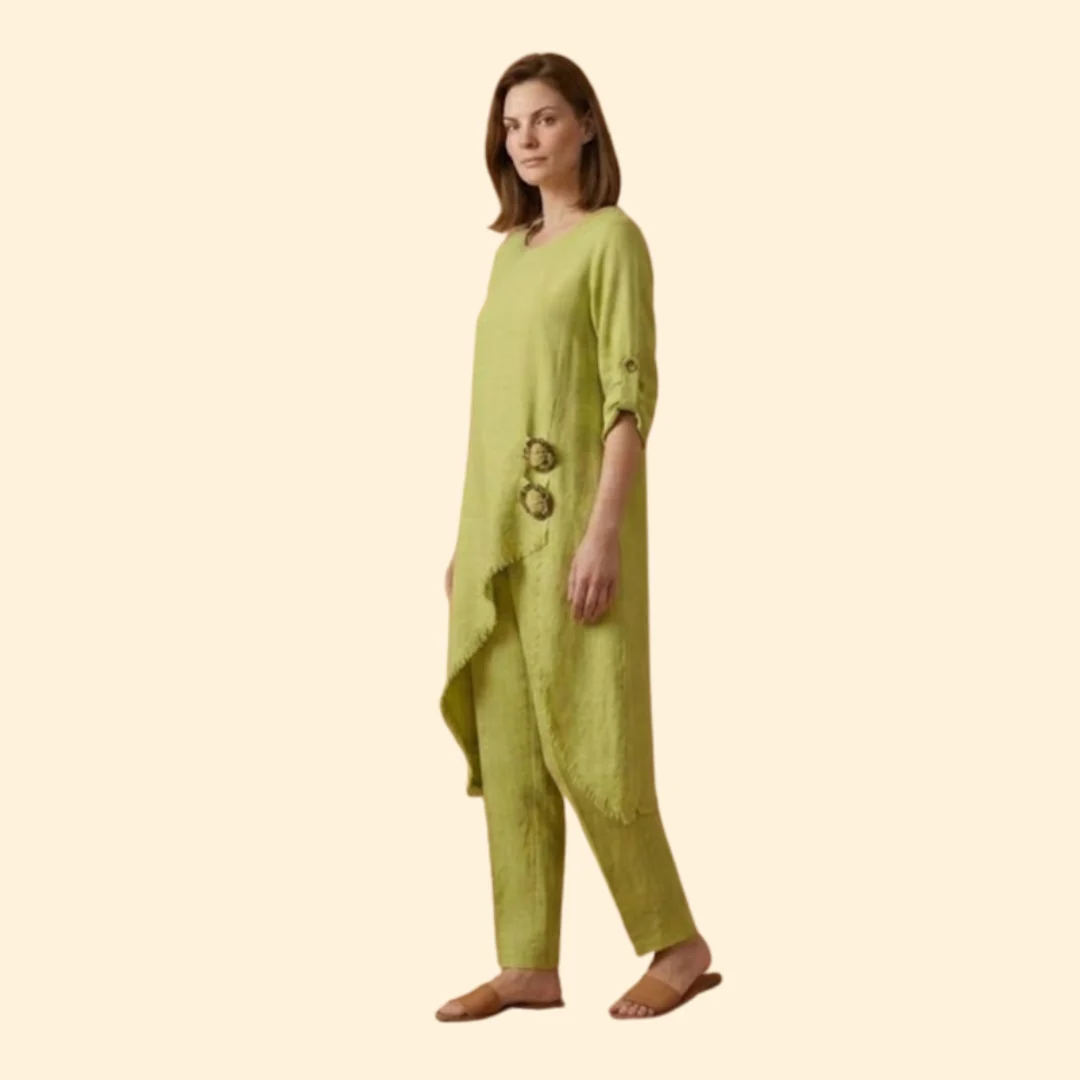Women’s Two-Piece Set with Decorative Rings - Image 3