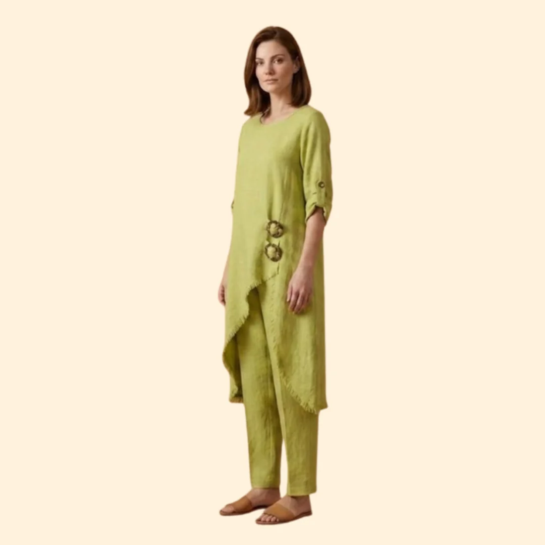 Women’s Two-Piece Set with Decorative Rings - Image 4