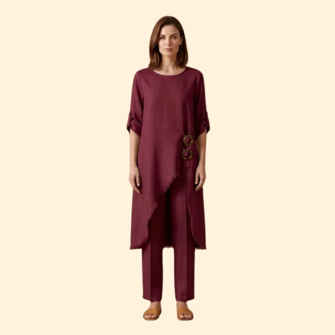 Women’s Two-Piece Set with Decorative Rings - Image 8