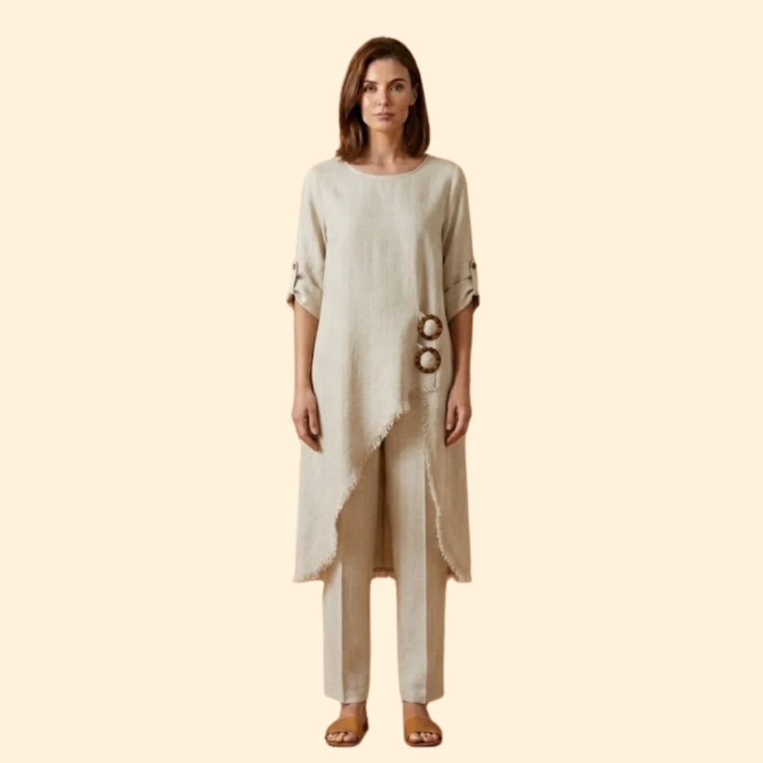 Women’s Two-Piece Set with Decorative Rings - Image 9