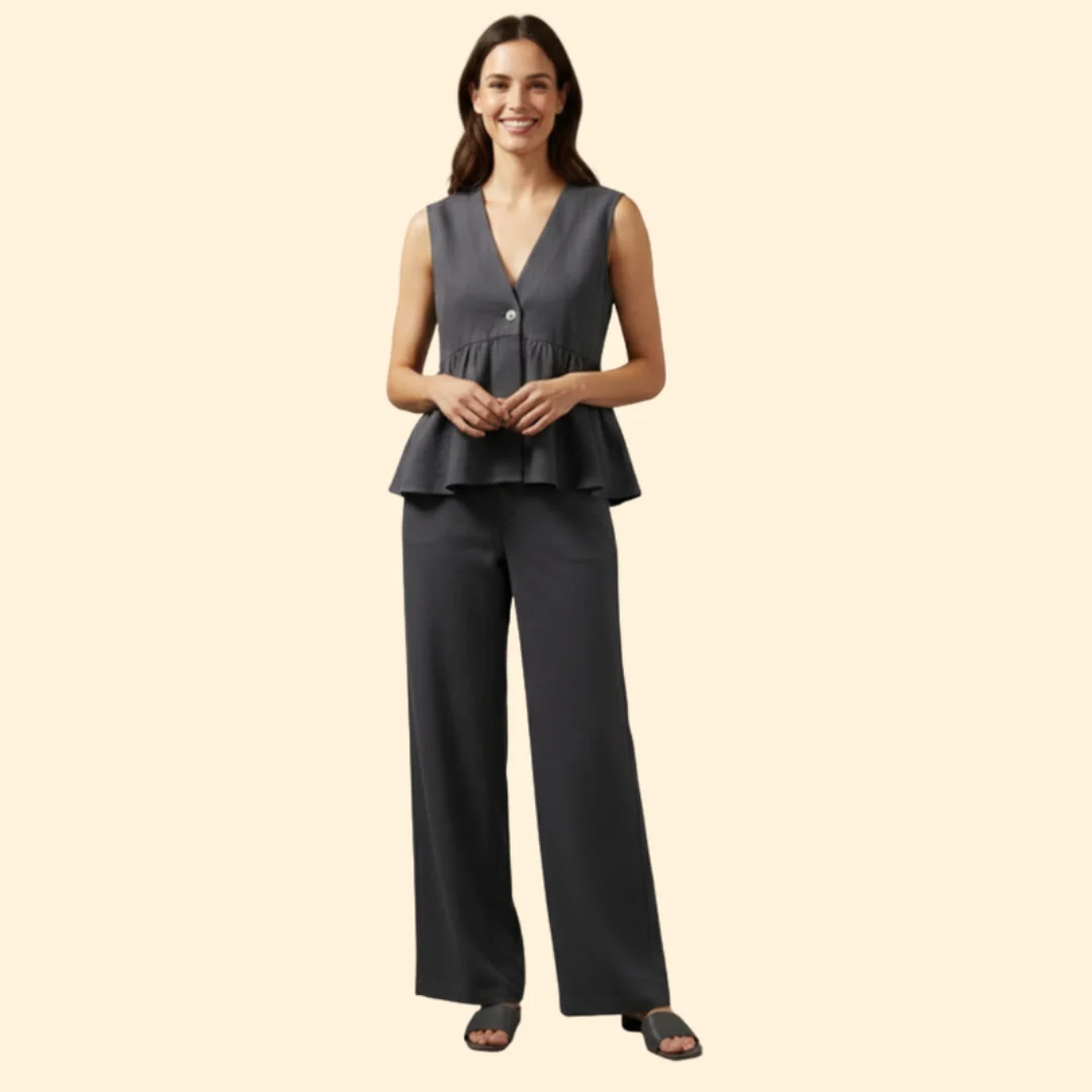 Women’s A-Line Top and Trousers Set - Image 2