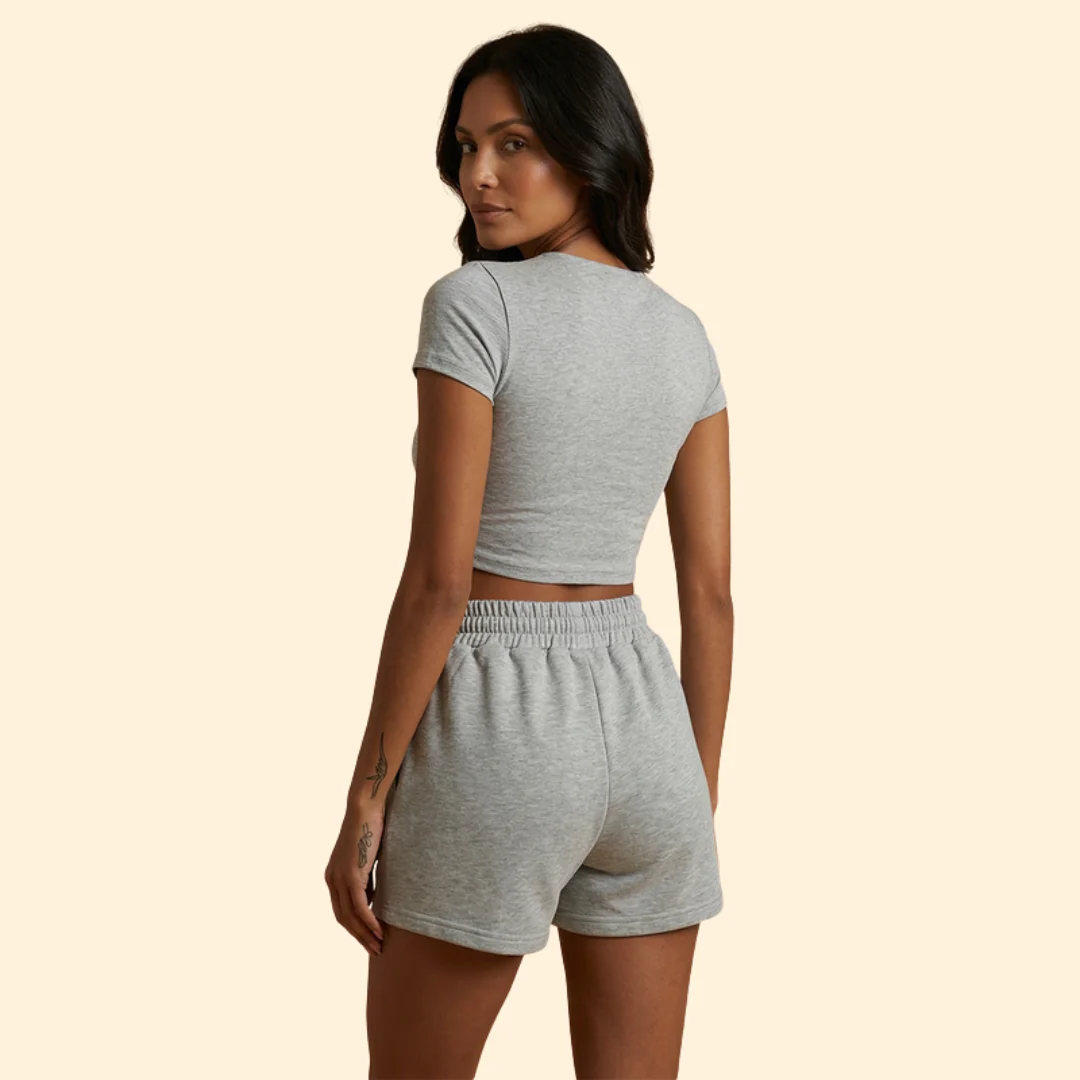 Women's Active Set with Sporty Crop Top - Image 5