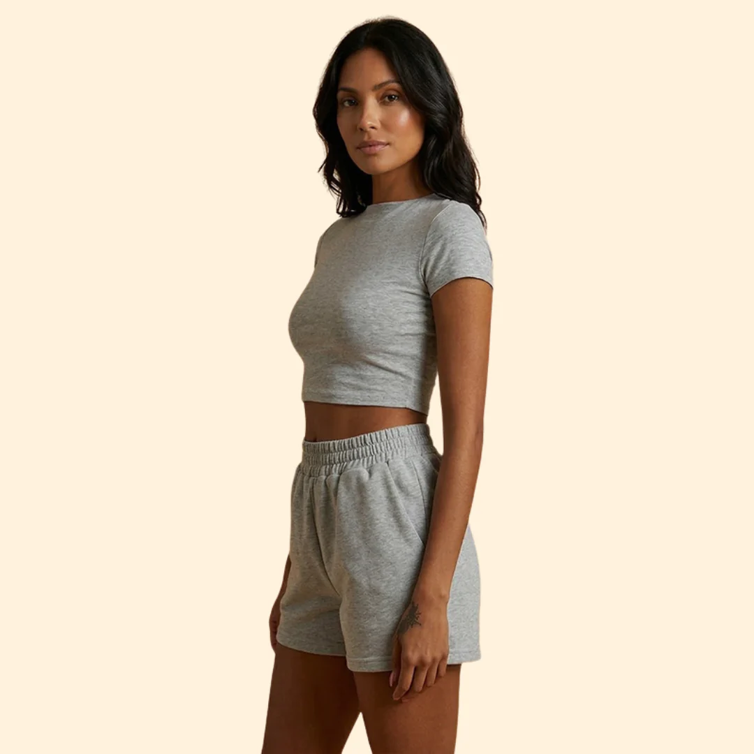 Women's Active Set with Sporty Crop Top - Image 6