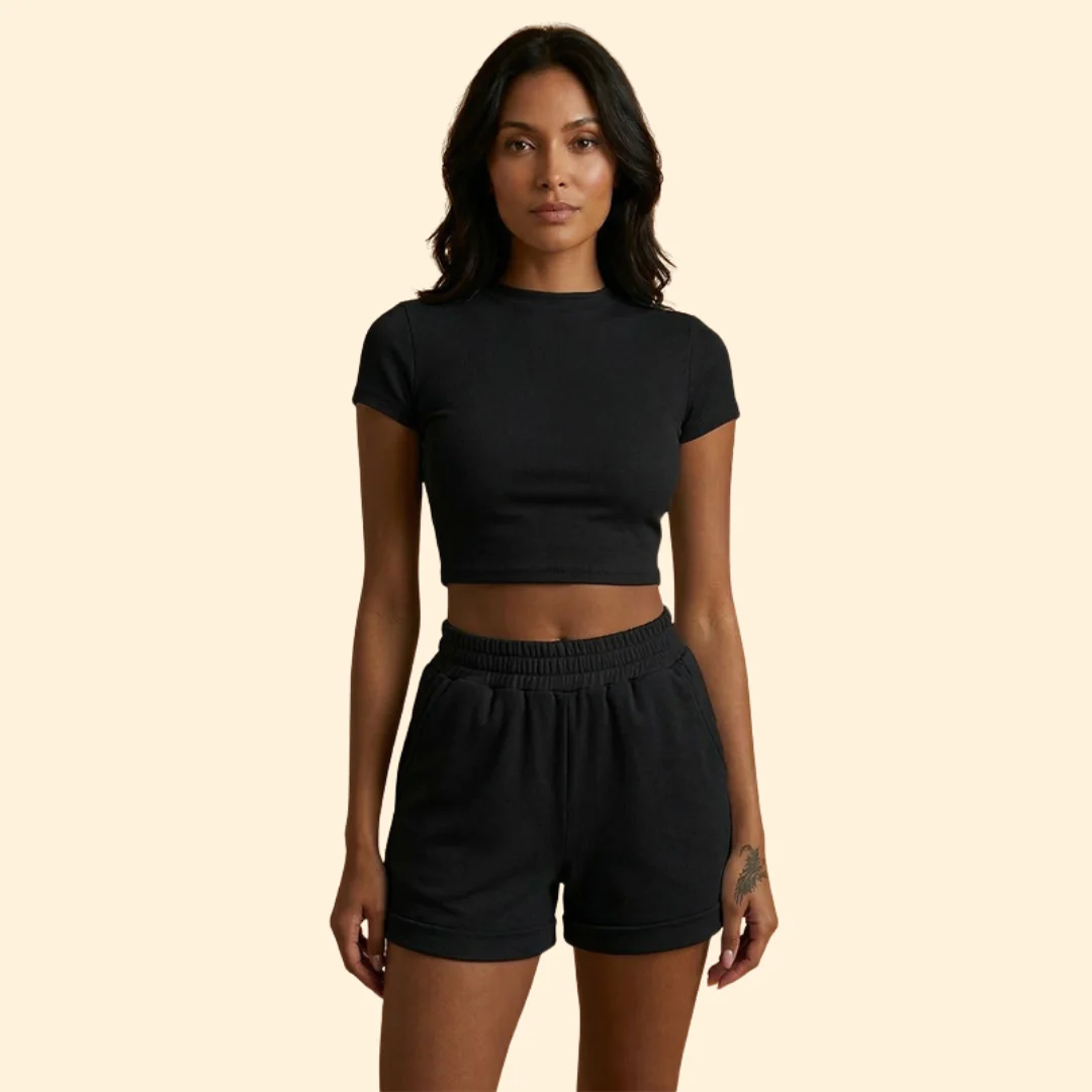 Women's Active Set with Sporty Crop Top - Image 8