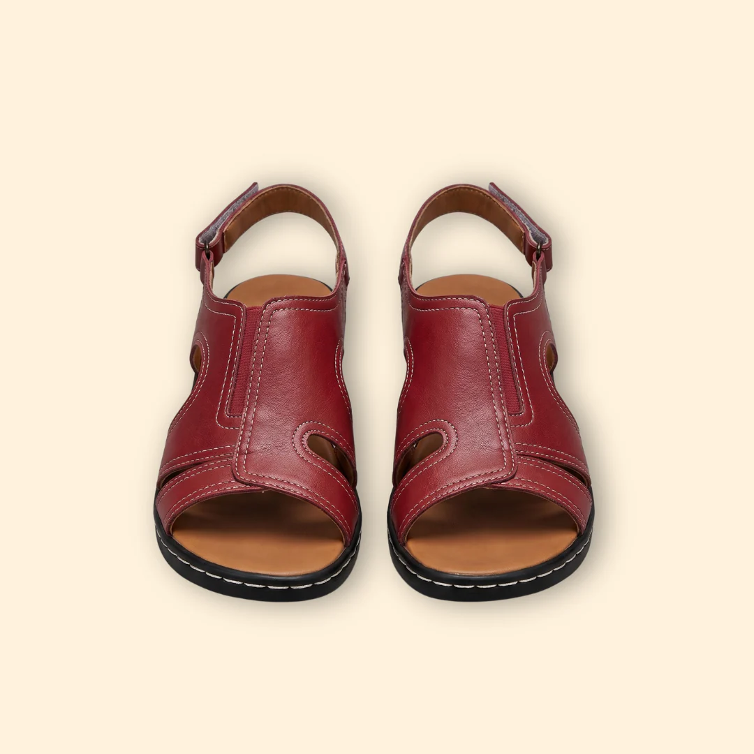 Women's Adjustable Sandals with Stitching