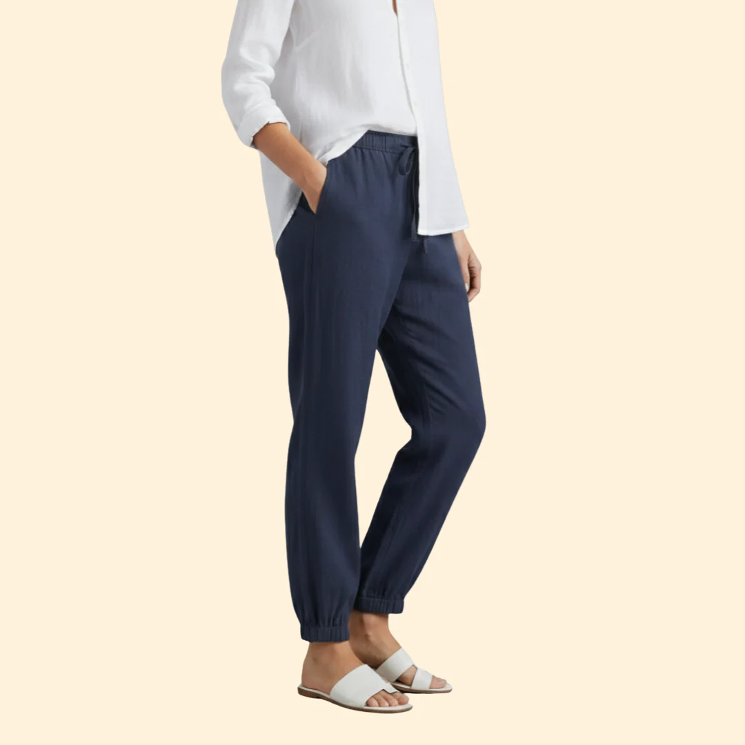 Women’s Airy Pants with Drawstring Waist - Image 4