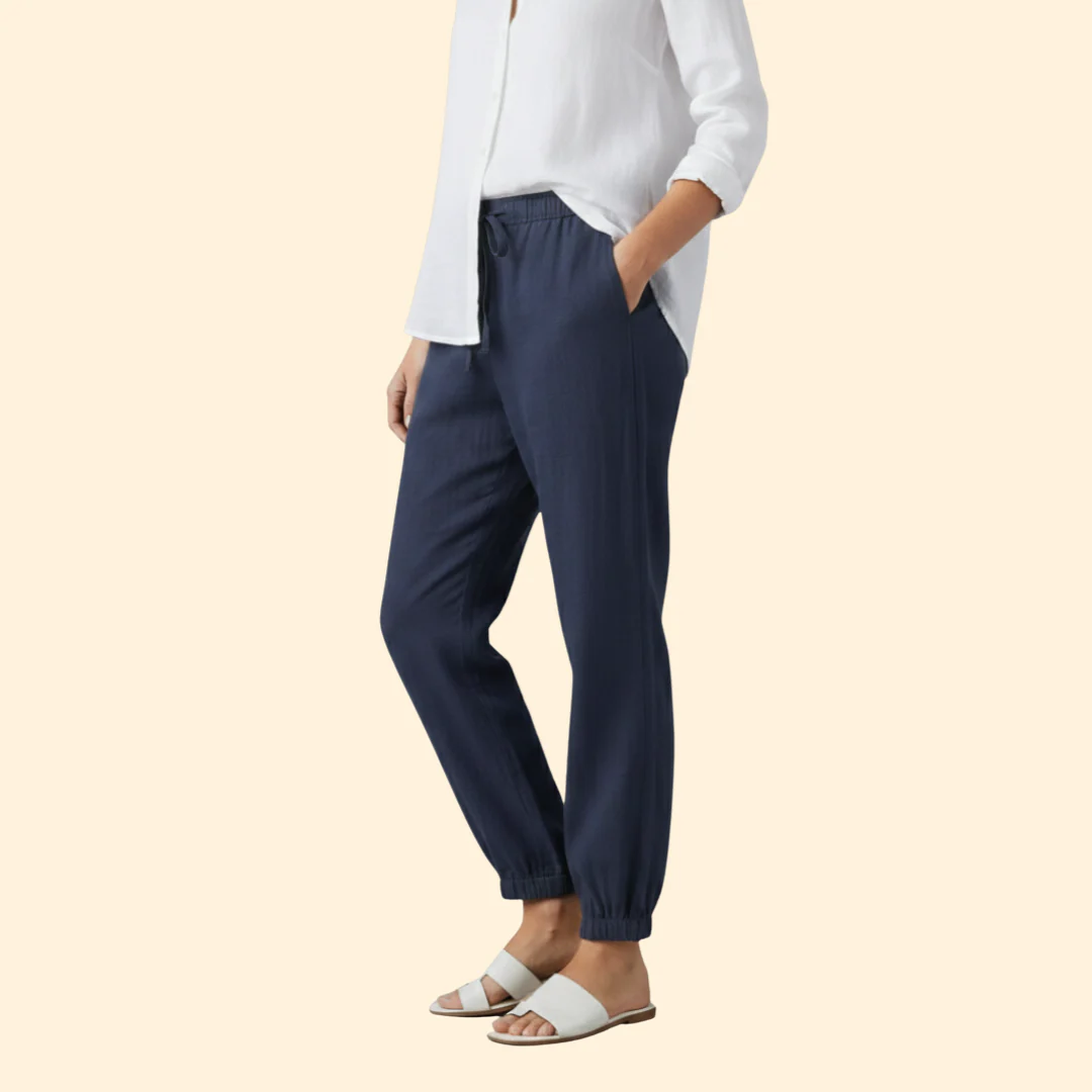 Women’s Airy Pants with Drawstring Waist - Image 5