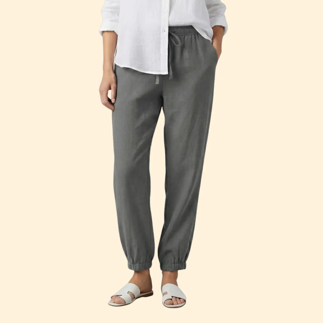 Women’s Airy Pants with Drawstring Waist - Image 7