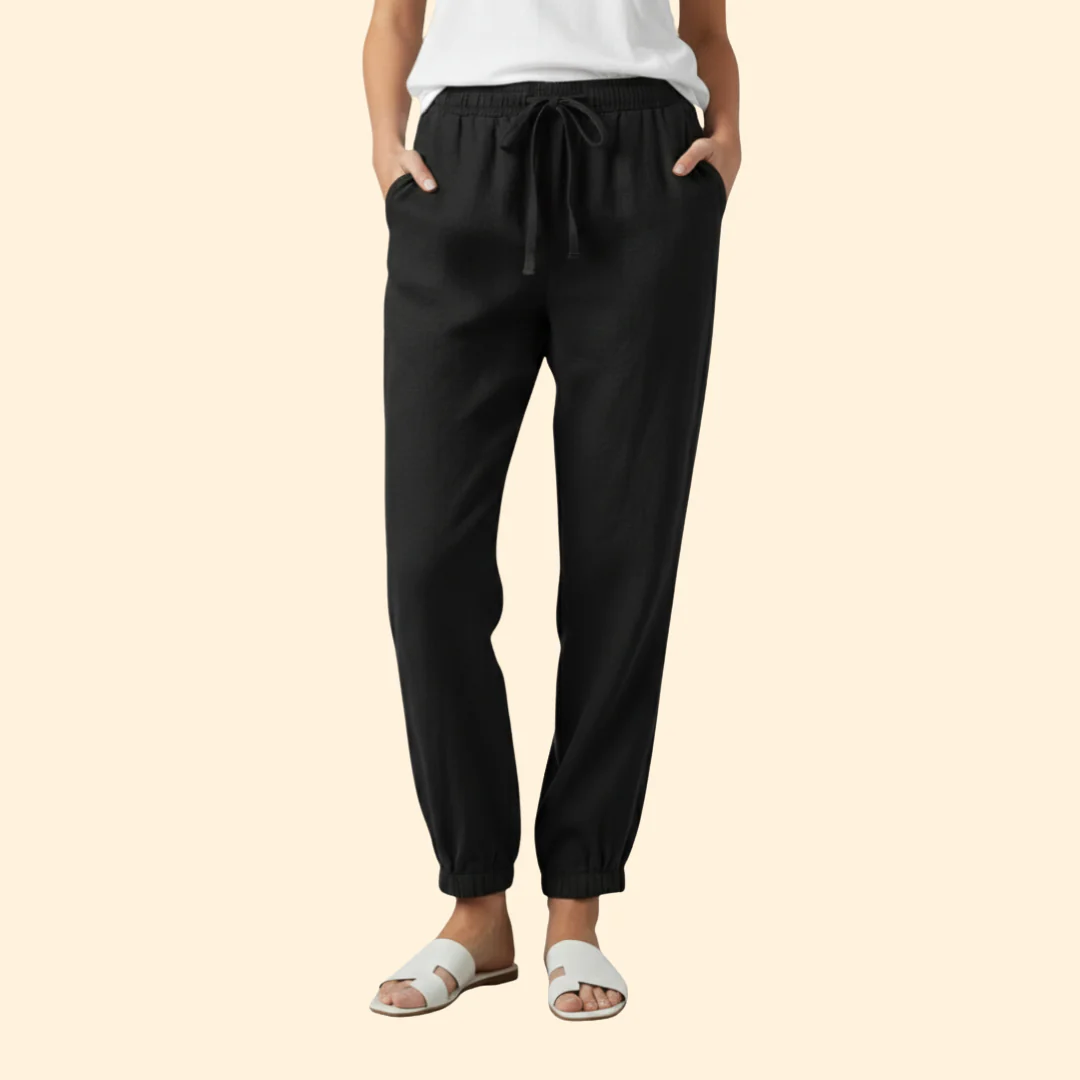Women’s Airy Pants with Drawstring Waist - Image 9