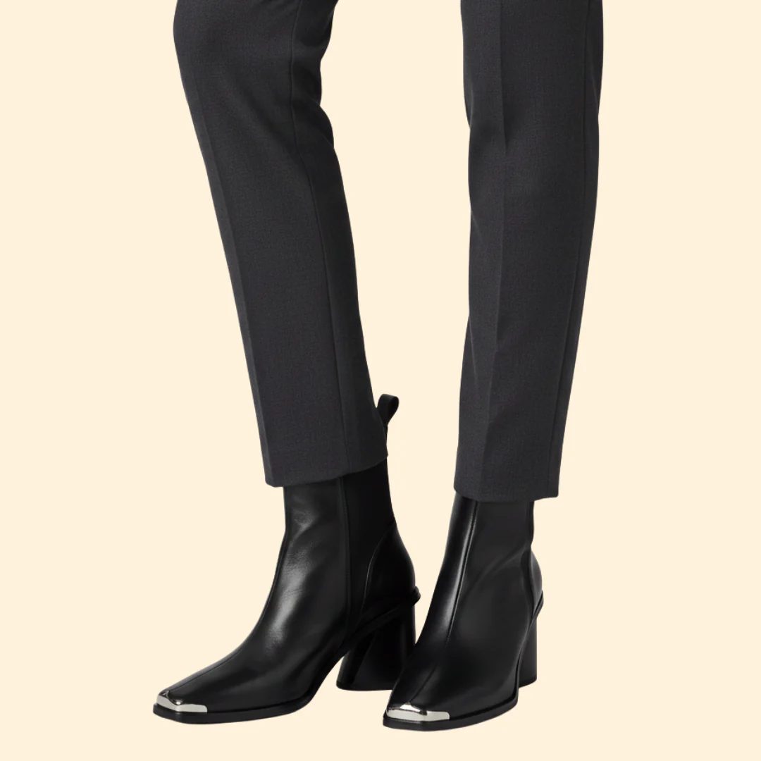 Women’s Ankle Boot with Block Heel Design - Image 2