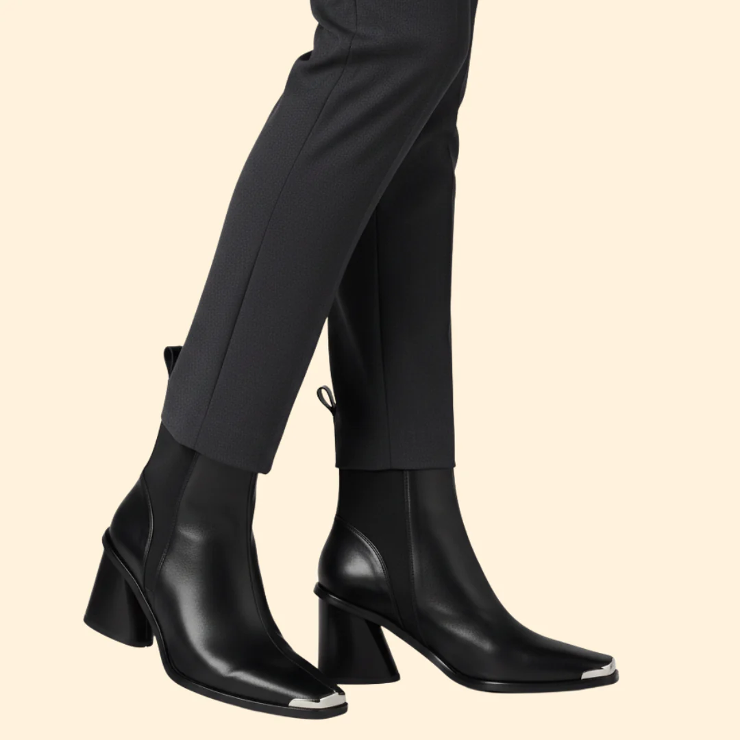 Women’s Ankle Boot with Block Heel Design - Image 3