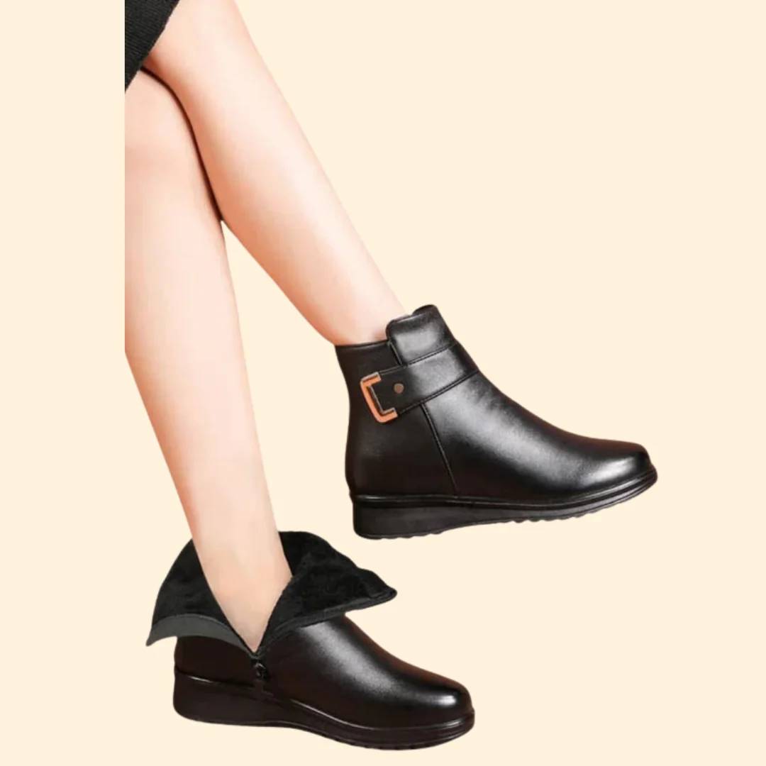 Women’s Ankle Boots with Side Zipper - Image 2