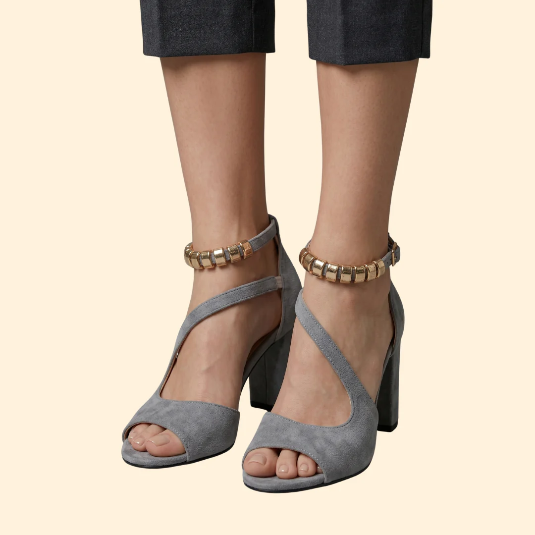 Women's Asymmetric Strap Pumps - Image 3