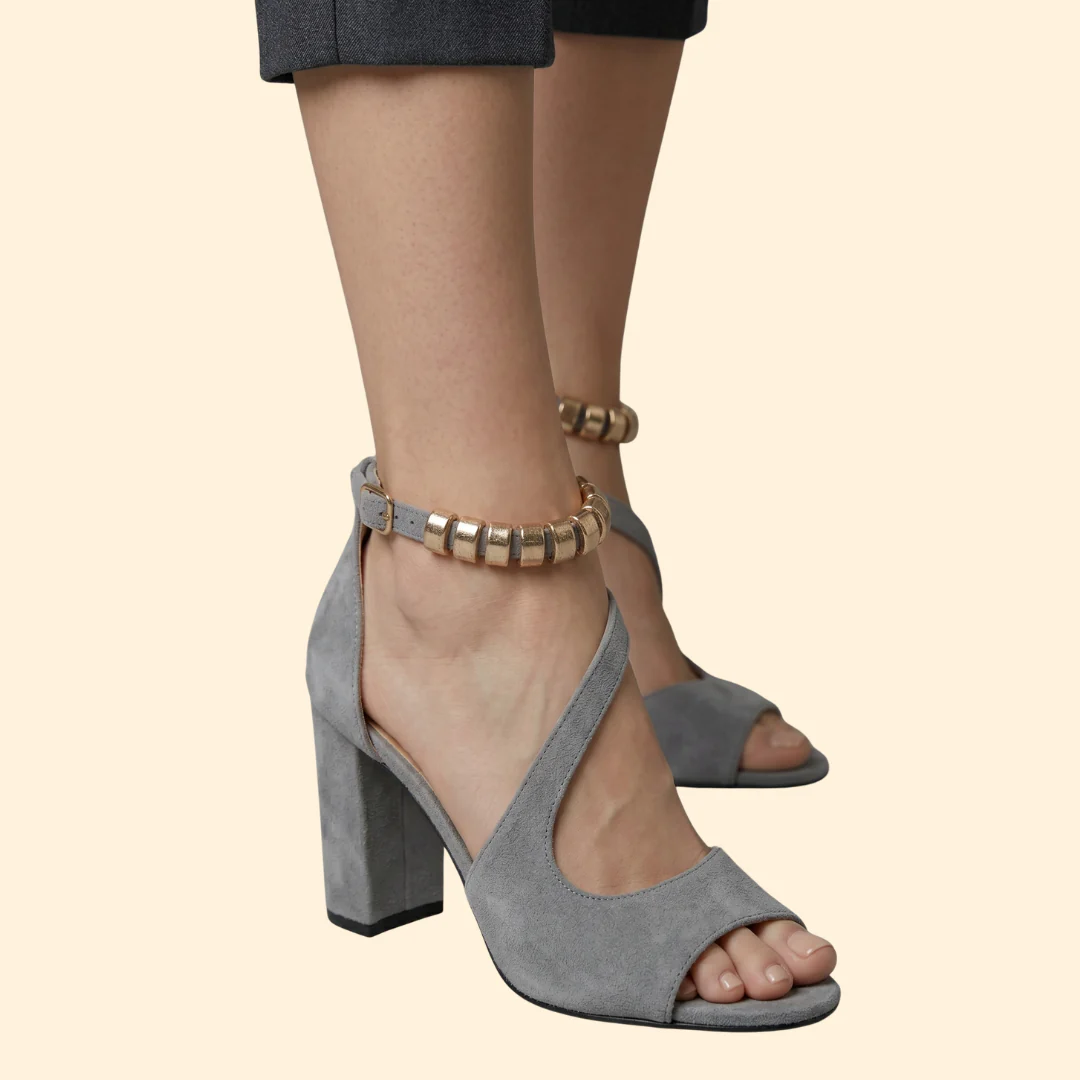 Women's Asymmetric Strap Pumps - Image 4