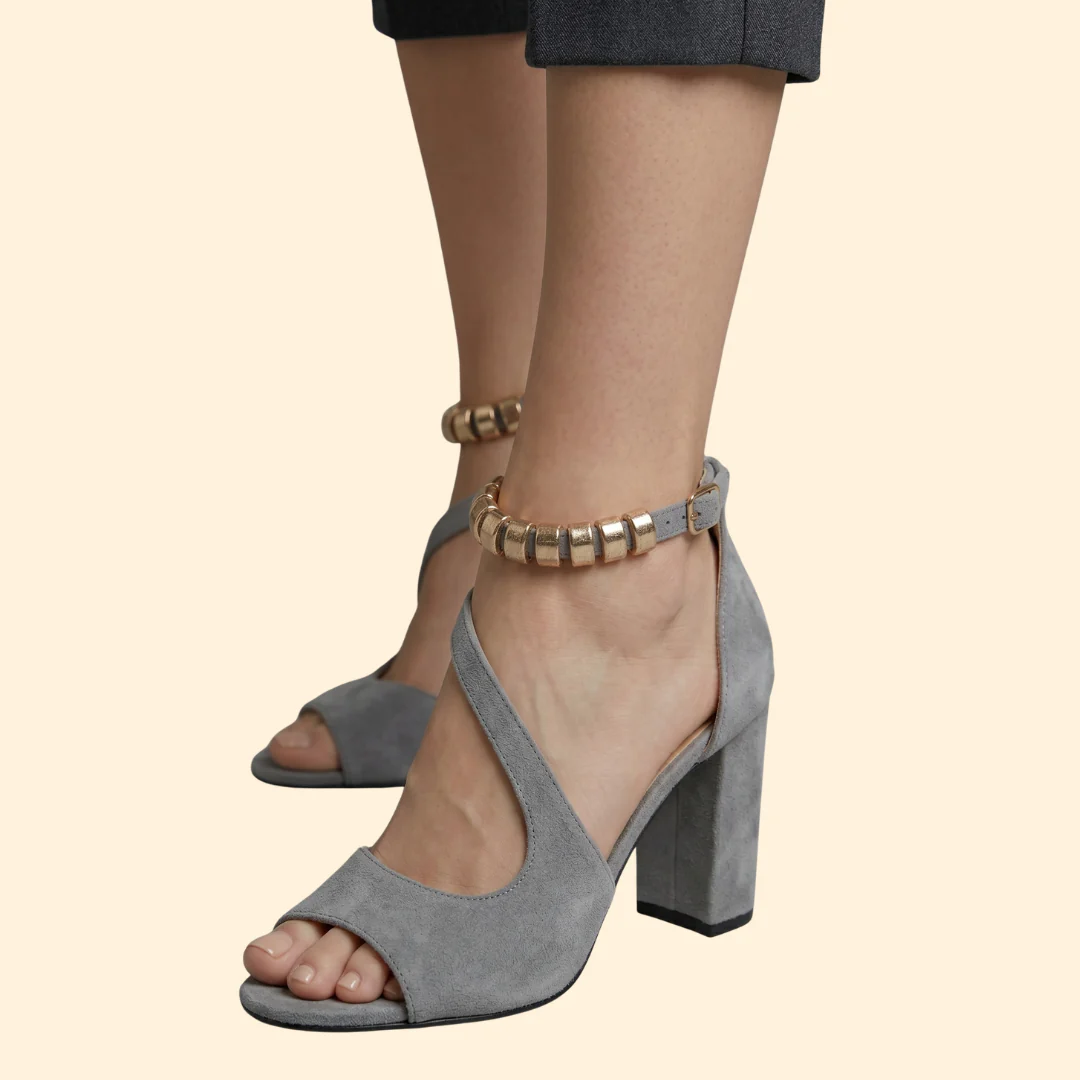Women's Asymmetric Strap Pumps - Image 5