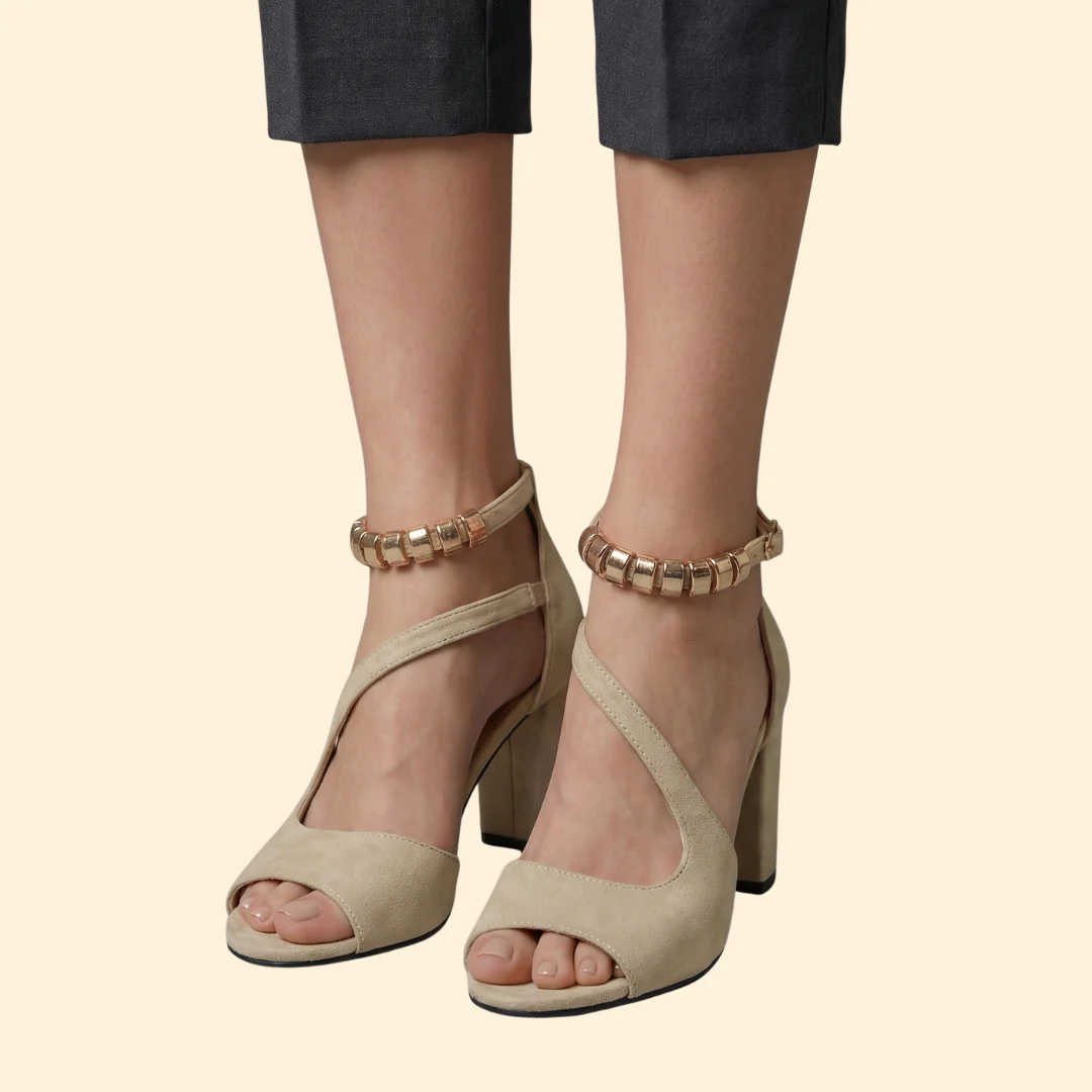Women's Asymmetric Strap Pumps - Image 7