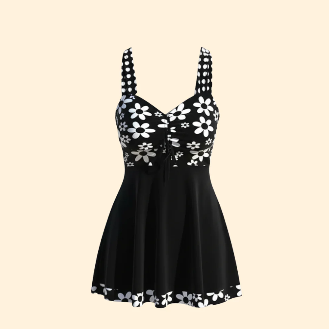 Women’s Beach Dress with Floral Design
