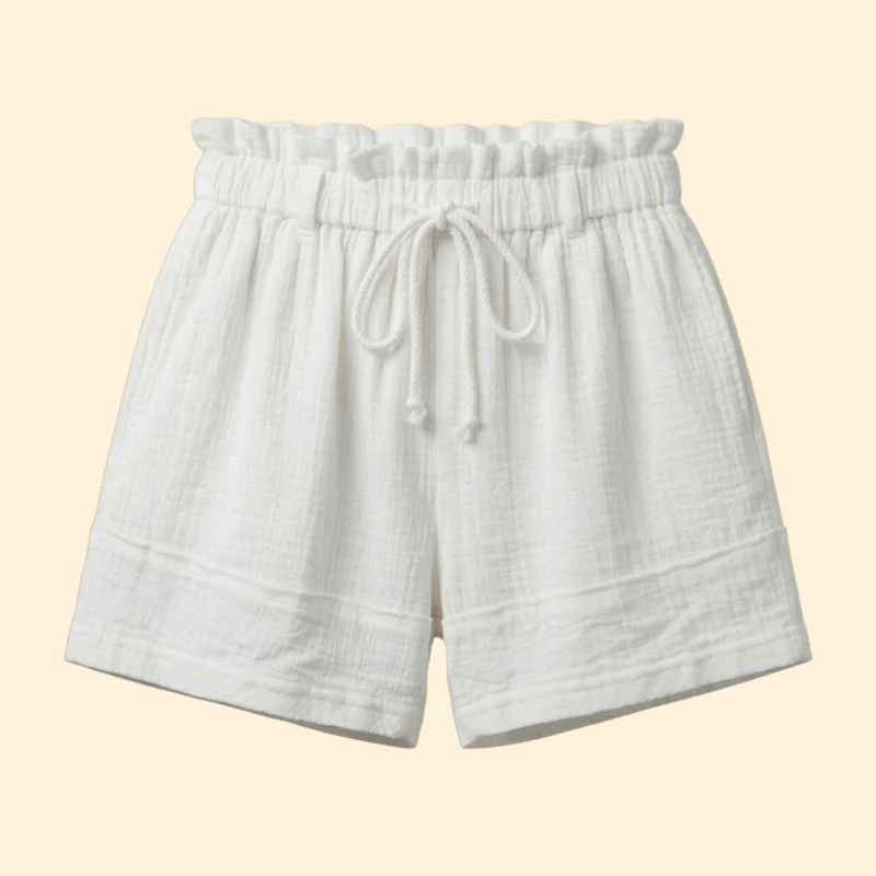 Women’s Beach Shorts with Drawstring Detail