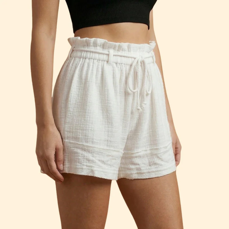 Women’s Beach Shorts with Drawstring Detail - Image 4