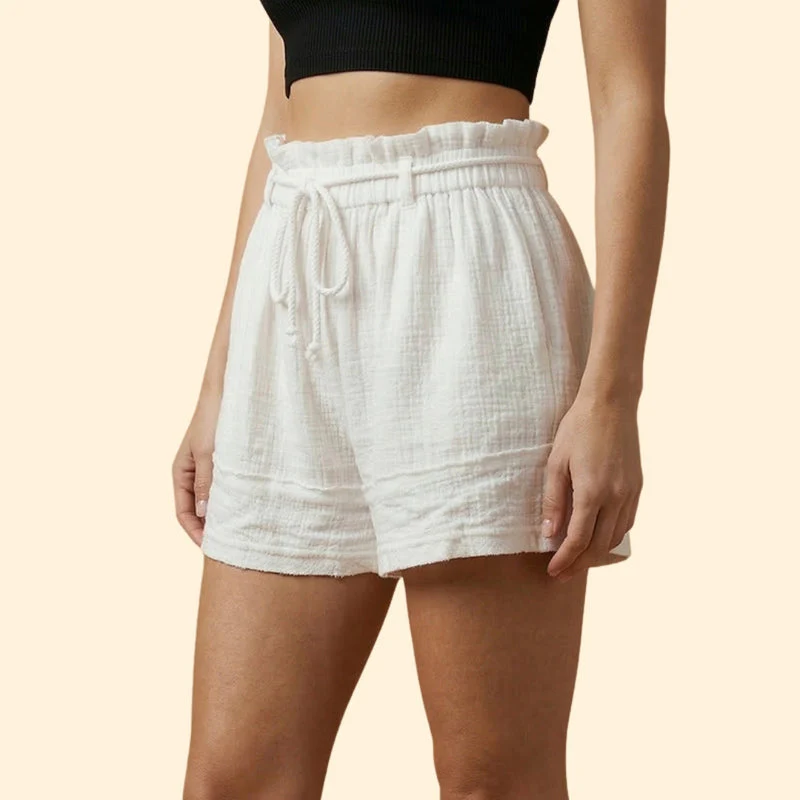 Women’s Beach Shorts with Drawstring Detail - Image 5