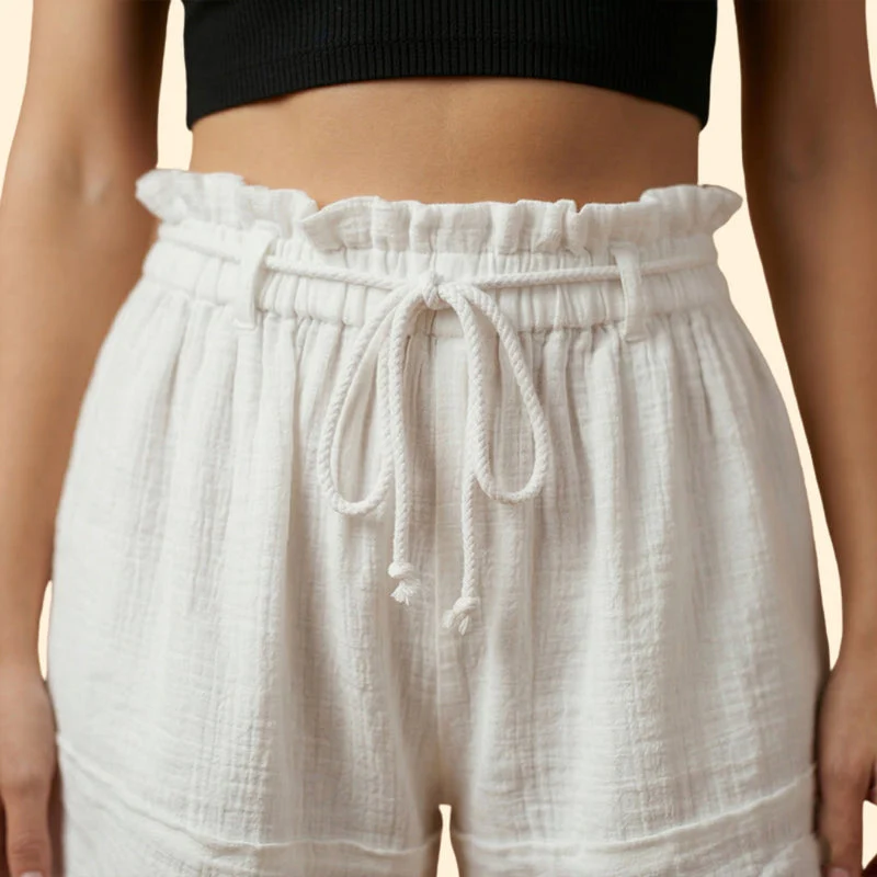 Women’s Beach Shorts with Drawstring Detail - Image 7