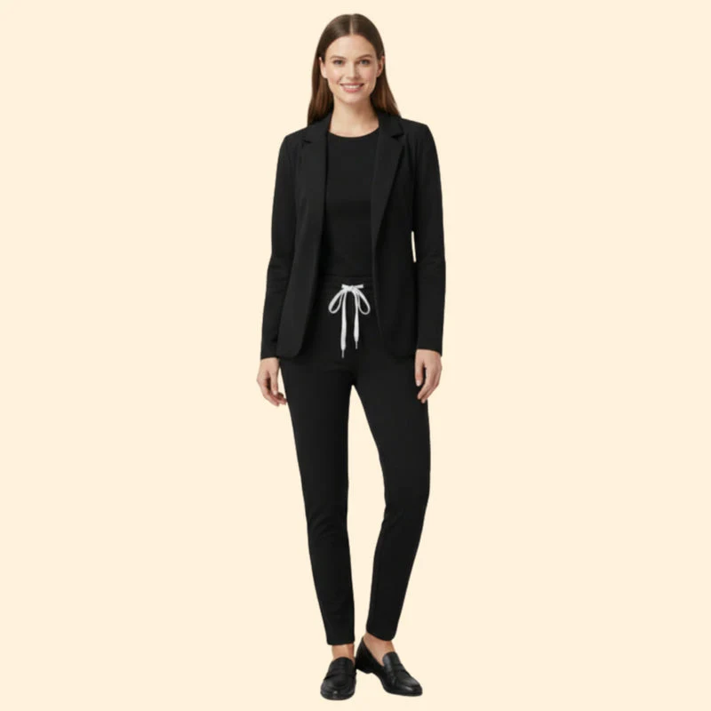Women’s Blazer and Trousers Set with Drawstring - Image 2