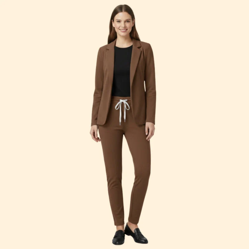 Women’s Blazer and Trousers Set with Drawstring - Image 9
