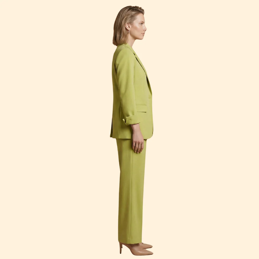 Women’s Blazer Set with Double Breasted Jacket - Image 3