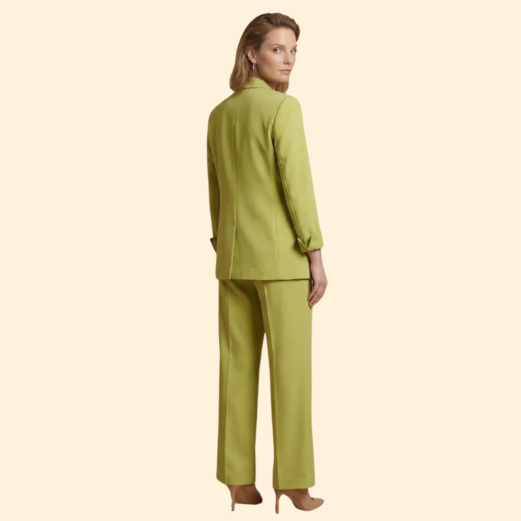 Women’s Blazer Set with Double Breasted Jacket - Image 4