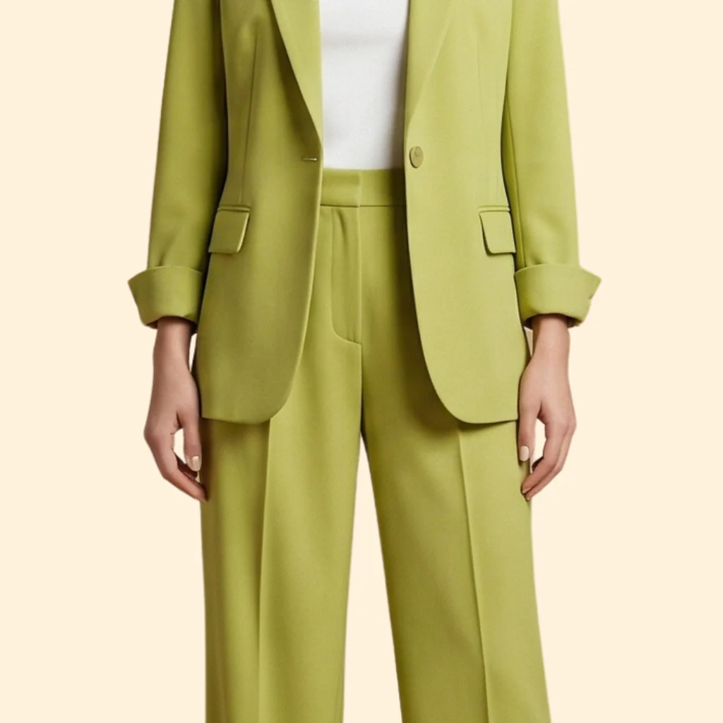 Women’s Blazer Set with Double Breasted Jacket - Image 5
