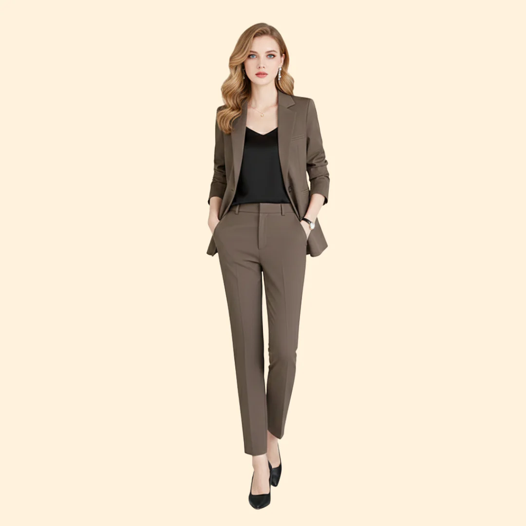 Women’s Blazer Set with Notched Lapel Design - Image 6
