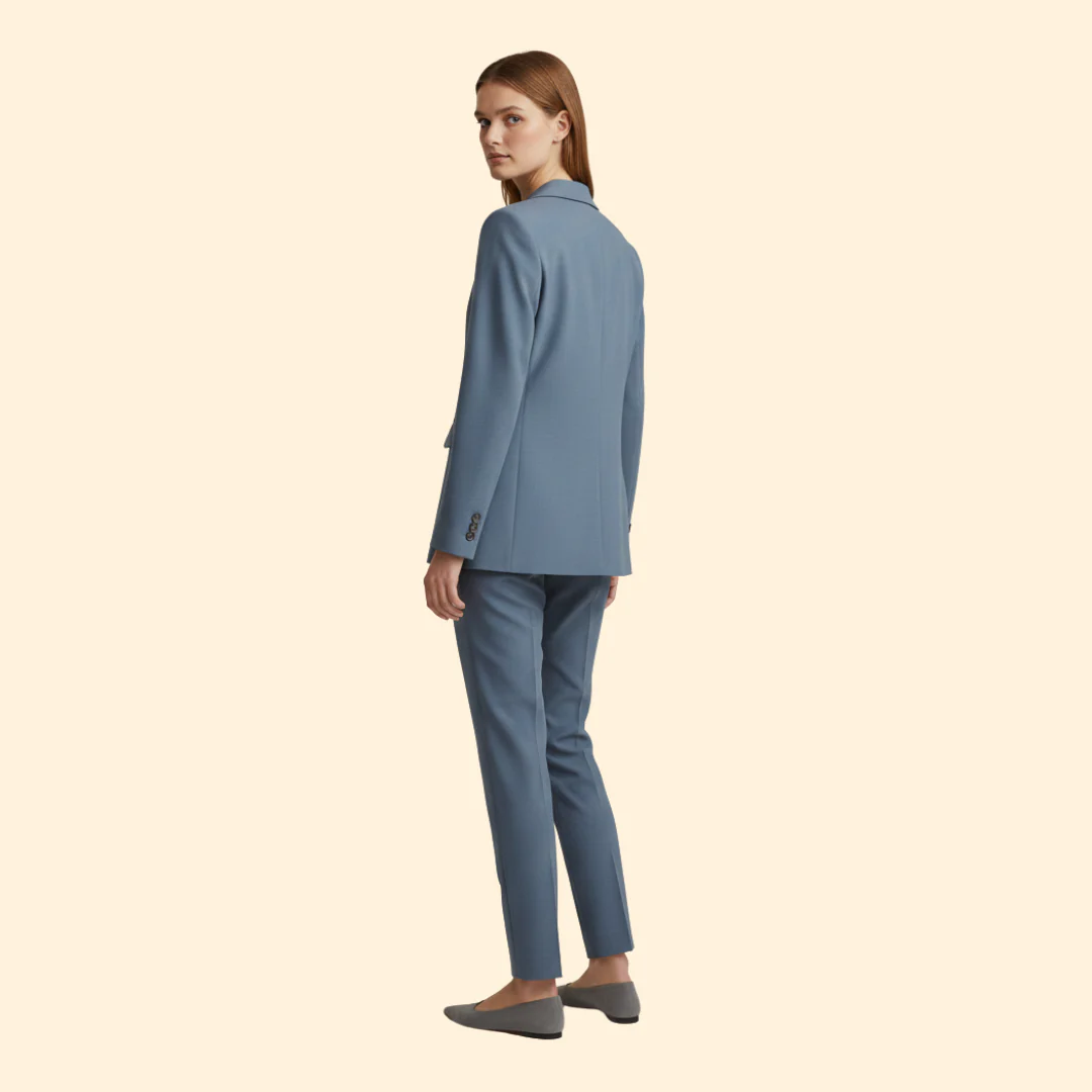 Women’s Blazer Suit with Tailored Trousers - Image 4