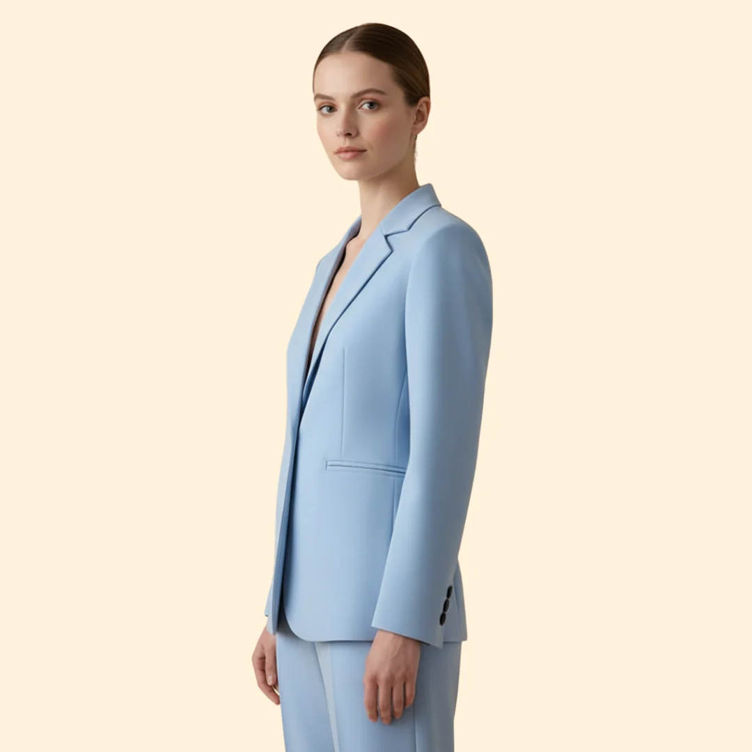 Women’s Blazer with Notched Lapel Design - Image 3