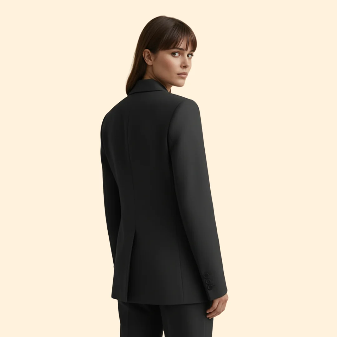 Women’s Blazer with Notched Lapel Detail - Image 4