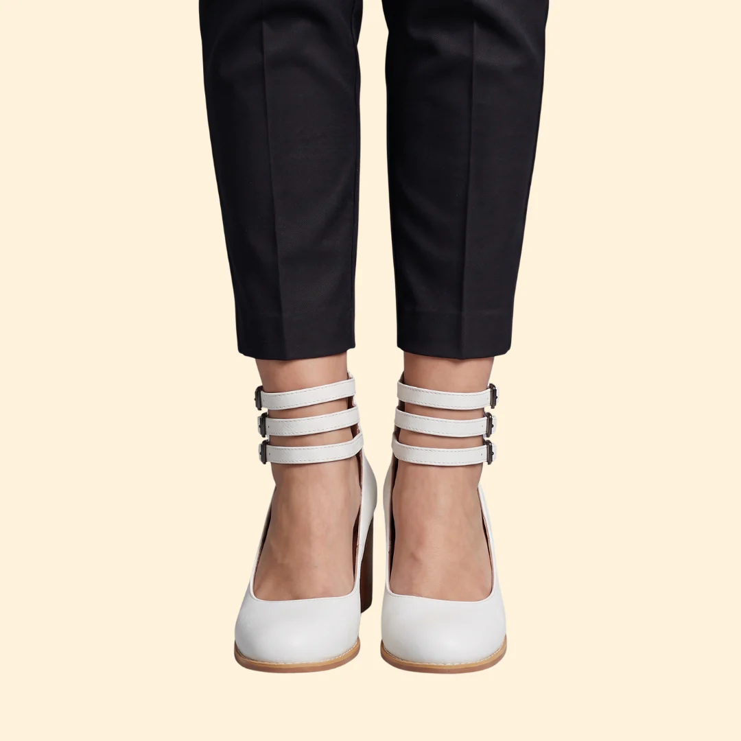 Women's Block Heel Sandals with Straps - Image 8