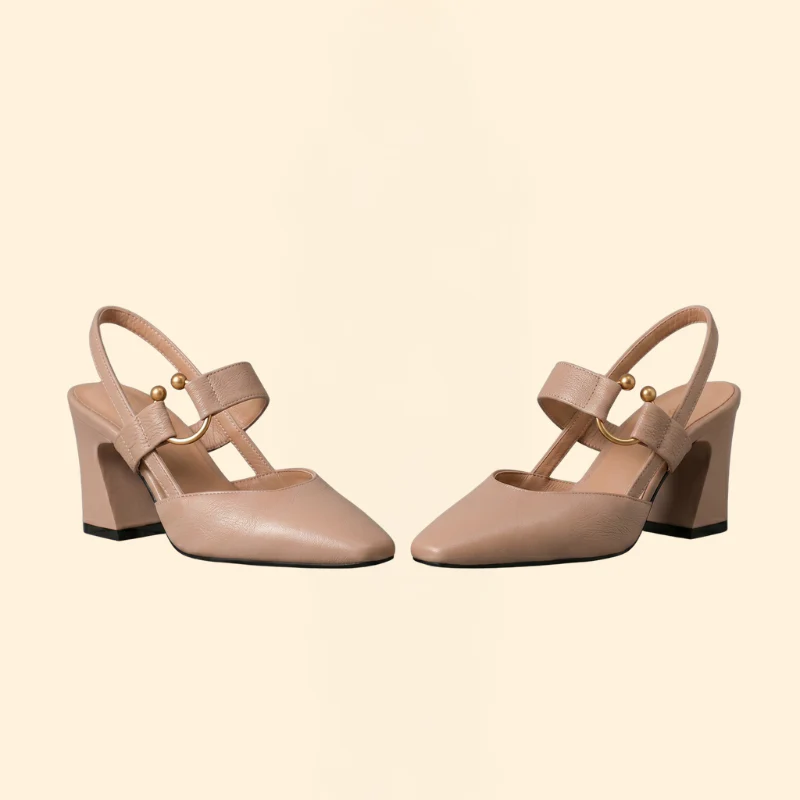 Women's Block Heel with Hardware