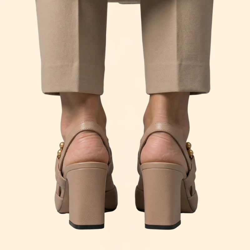 Women's Block Heel with Hardware - Image 4