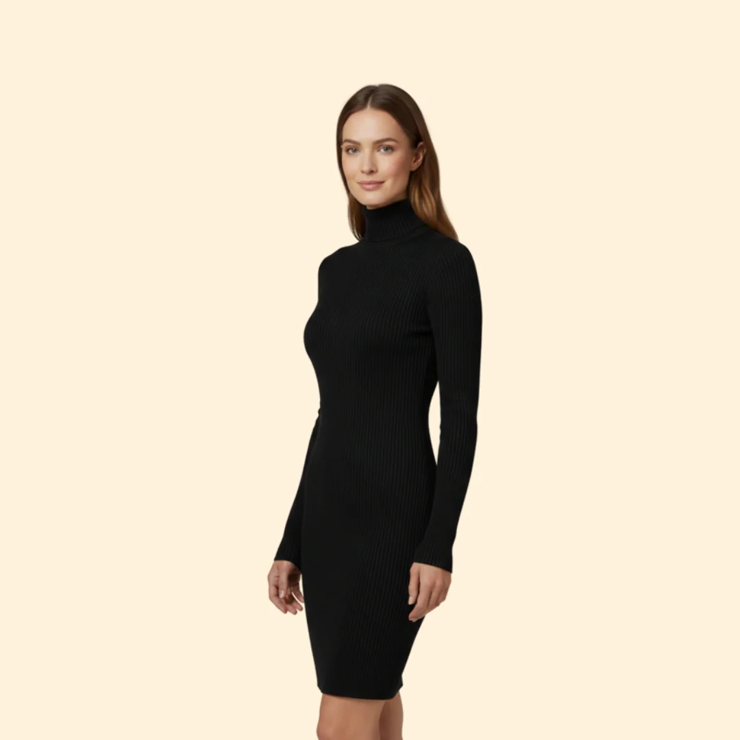 Women’s Bodycon Dress with Long Sleeves - Image 3